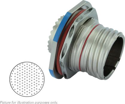 SOURIAU-D38999/24KJ35PN Steckverbinder, rund Conn Circular PIN 128 POS Crimp ST Jam Nut 128 Terminal 1 Port