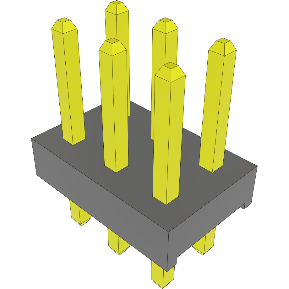 Samtec-MTMM-103-03-S-D-157 Steckverbinderleisten und Leiterplattenbuchsen Conn Unshrouded Header HDR 6 POS 2mm Solder ST Top Entry Thru-Hole Bulk
