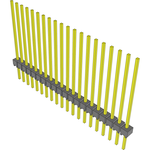 Conn Unshrouded Header HDR 20 POS 2.54mm Solder ST Top Entry Thru-Hole Bulk