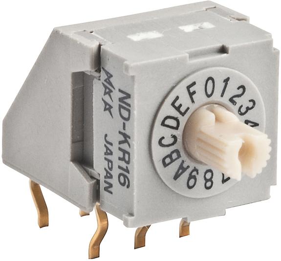NKK Switches-NDKR16H Interruttore DIP Switch DIP N.O./N.C. SP16T 16 Shaft 0.1A 5VDC PC Pins 1250Cycles 2.54mm Thru-Hole Tray