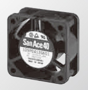 SANYO DENKI-109P0424H601 Blowers and Fans DC Fan Axial Ball Bearing 24V 12V to 27.6V 8.2CFM 35dB 40 X 40 X 20mm
