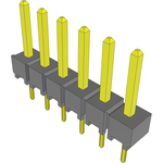 Conn Unshrouded Header HDR 6 POS 2.54mm Solder ST Top Entry Thru-Hole Bulk