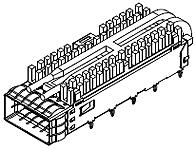 Molex-74750-0082 Connector Accessories Connector Accessories QSFP+ Cage Right Angle Tray