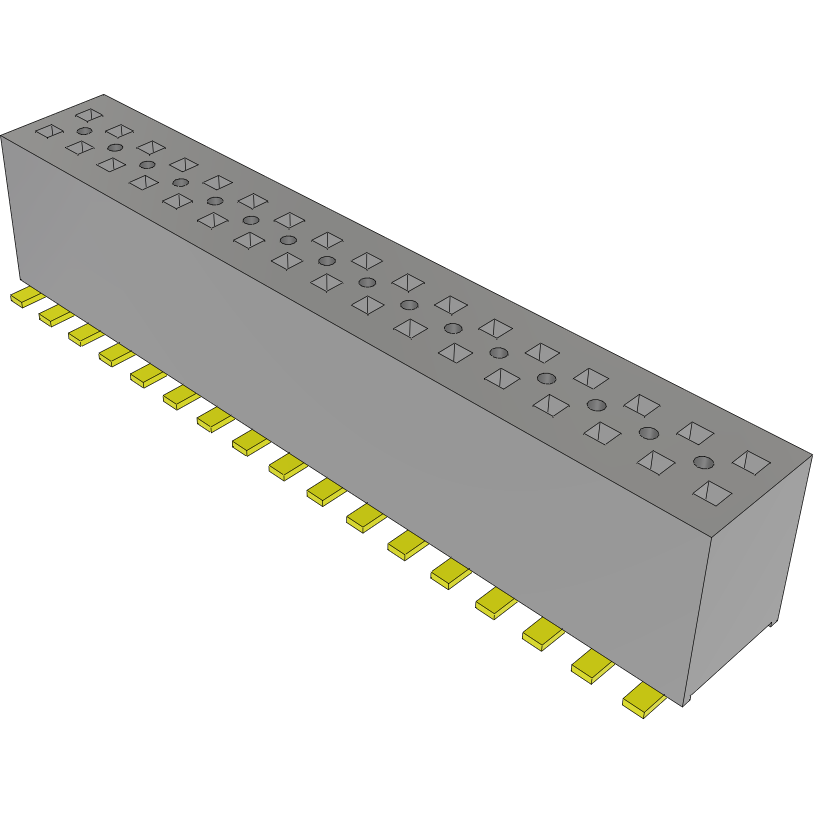 Samtec-FLE-117-01-G-DV Piastre connettori e prese PCB Conn Socket Strip SKT 34 POS 1.27mm Solder ST Top Entry SMD Tube