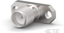 TE Connectivity-1052534-1 RF-Steckverbinder Conn SMA 0Hz to 18GHz 50Ohm Solder Cup ST Flange Mount RCP Gold Over Copper Carton