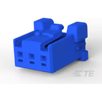 Conn Housing PL 3 POS 2.5mm Crimp ST Cable Mount Blue Bag