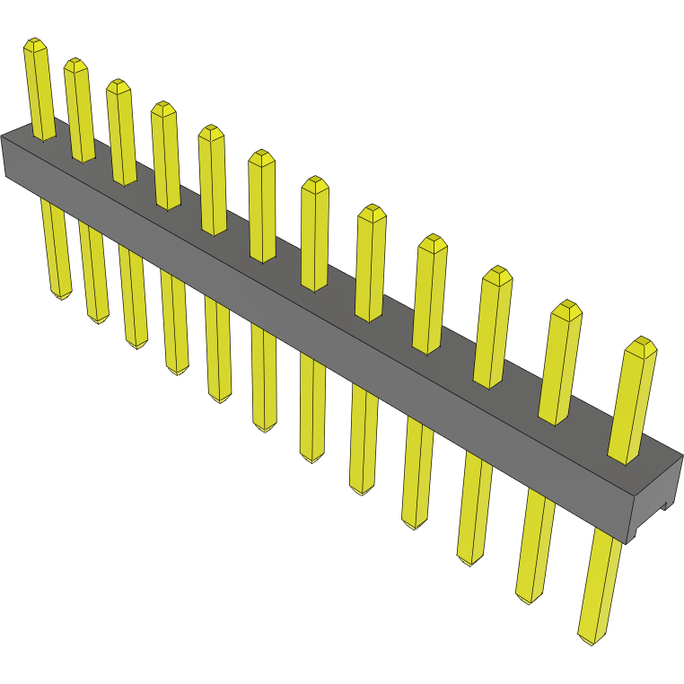 Samtec-MTMM-112-05-G-S-130 Piastre connettori e prese PCB Conn Unshrouded Header HDR 12 POS 2mm Solder ST Top Entry Thru-Hole Bulk