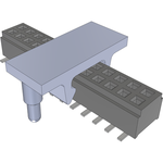 Conn Micro Socket Strip SKT 26 POS 1mm Solder ST SMD Tray