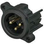 Conn XLR Connector M 3 POS Solder ST Thru-Hole 3 Terminal 1 Port