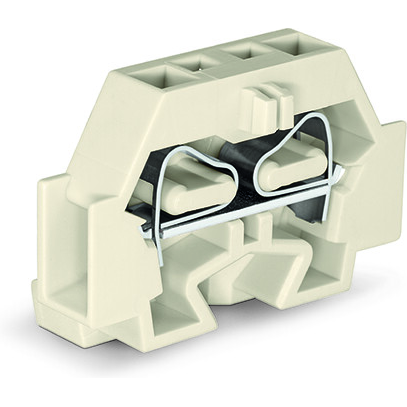 WAGO-262-130 Steckverbinder, Klemmenblöcke 2-Conductor Ex e II Terminal Block, with fixing flange, for screw or similar mounting types, Fixing hole 3.2 mm Dia, with 209-123 mounting carrier for DIN 35 rail, suitable for Ex e II applications