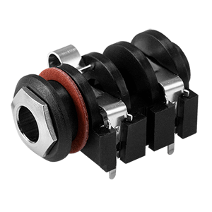 Same Sky (formerly CUI Devices)-MJ-63042J Raccordement audio et vidéo Conn Audio Jack F 2 POS Solder RA Thru-Hole 4 Terminal 1 Port Bulk