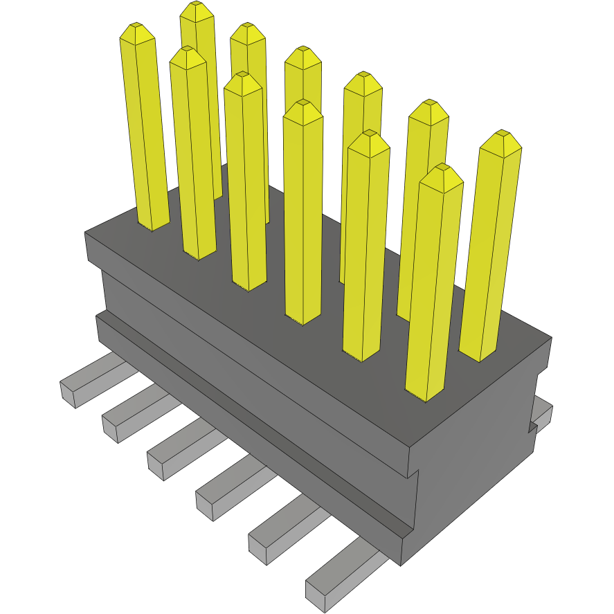 Samtec-FTSH-106-04-F-DV Steckverbinderleisten und Leiterplattenbuchsen Conn Unshrouded Header HDR 12 POS 1.27mm Solder ST Top Entry SMD TIGER CLAW™ Tube