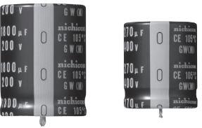 Nichicon-LGW2W151MELB25 Capacitor Aluminum Electrolytic Cap Aluminum Lytic 150uF 450V 20% (30 X 25mm) Snap-In 10mm 1.31A 3000h 105°C Bulk