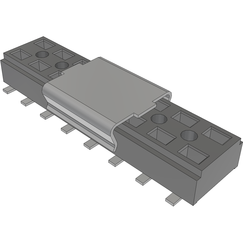 Samtec-CLT-108-02-L-D-BE-P Connector Headers and PCB Receptacles Conn Socket Strip SKT 16 POS 2mm Solder ST Bottom Entry SMD TIGER CLAW™ Tube