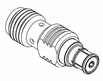Radiall-R191553010 RF-Steckverbinder Conn SMA-SMP Adapter 0Hz to 6GHz 50Ohm ST RCP/RCP NPGR Standard