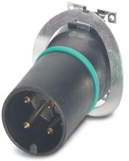 PHOENIX CONTACT-1412010 Sensor Accessories Flush-type connector, 4-position, Plug, straight, M12, A - standard, PCB mounting, SMD