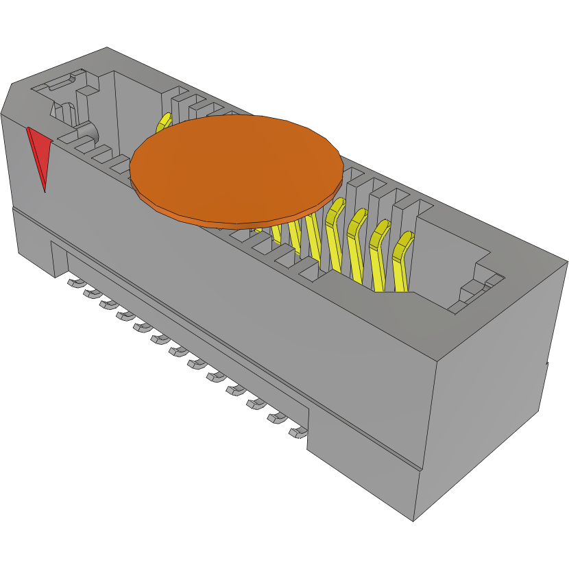 Samtec-ERF8-013-05.0-L-DV-L-K-FR Connector Headers and PCB Receptacles Conn Micro High Speed Socket Strip SKT 26 POS 0.8mm Solder ST Top Entry SMD Edge Rate® T/R