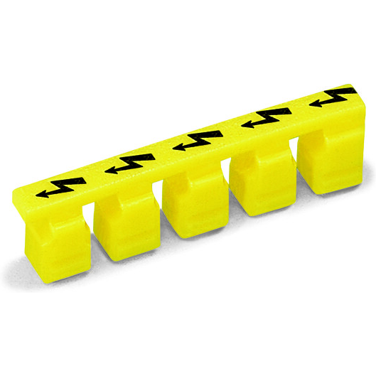 WAGO-281-415 Steckverbinderzubehör Connector Accessories Warning Label Straight Polyamide 6/6 Yellow Box