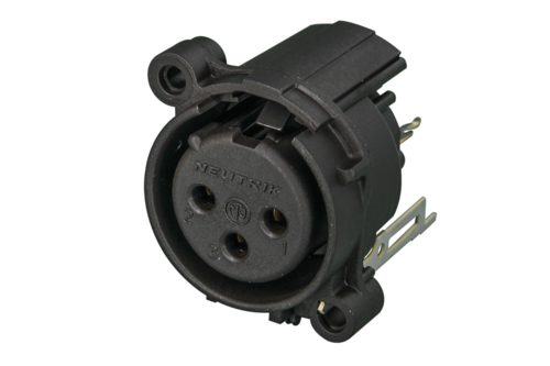 Neutrik Group-NC3FAV2-0 Steckverbinder für Audio und Video Conn XLR Connector F 3 POS Solder ST Thru-Hole 3 Terminal 1 Port