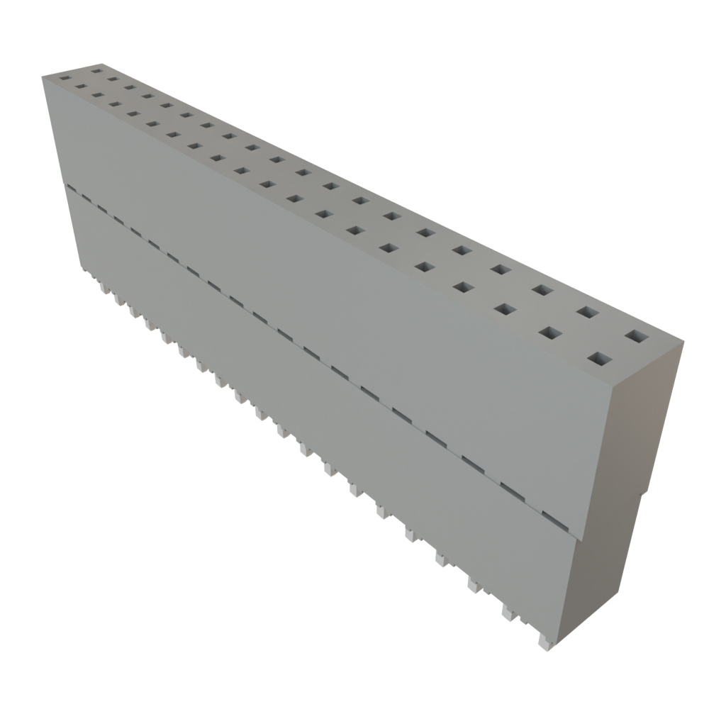 Samtec-ESQ-120-33-L-D Steckverbinderleisten und Leiterplattenbuchsen Conn Elevated Socket SKT 40 POS 2.54mm Solder ST Top Entry Thru-Hole Tube