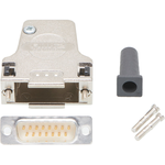 Conn D-Sub M 15 POS 1.42mm Solder Cup 45° Cable Mount 15 Terminal 1 Port FCT Products Bag