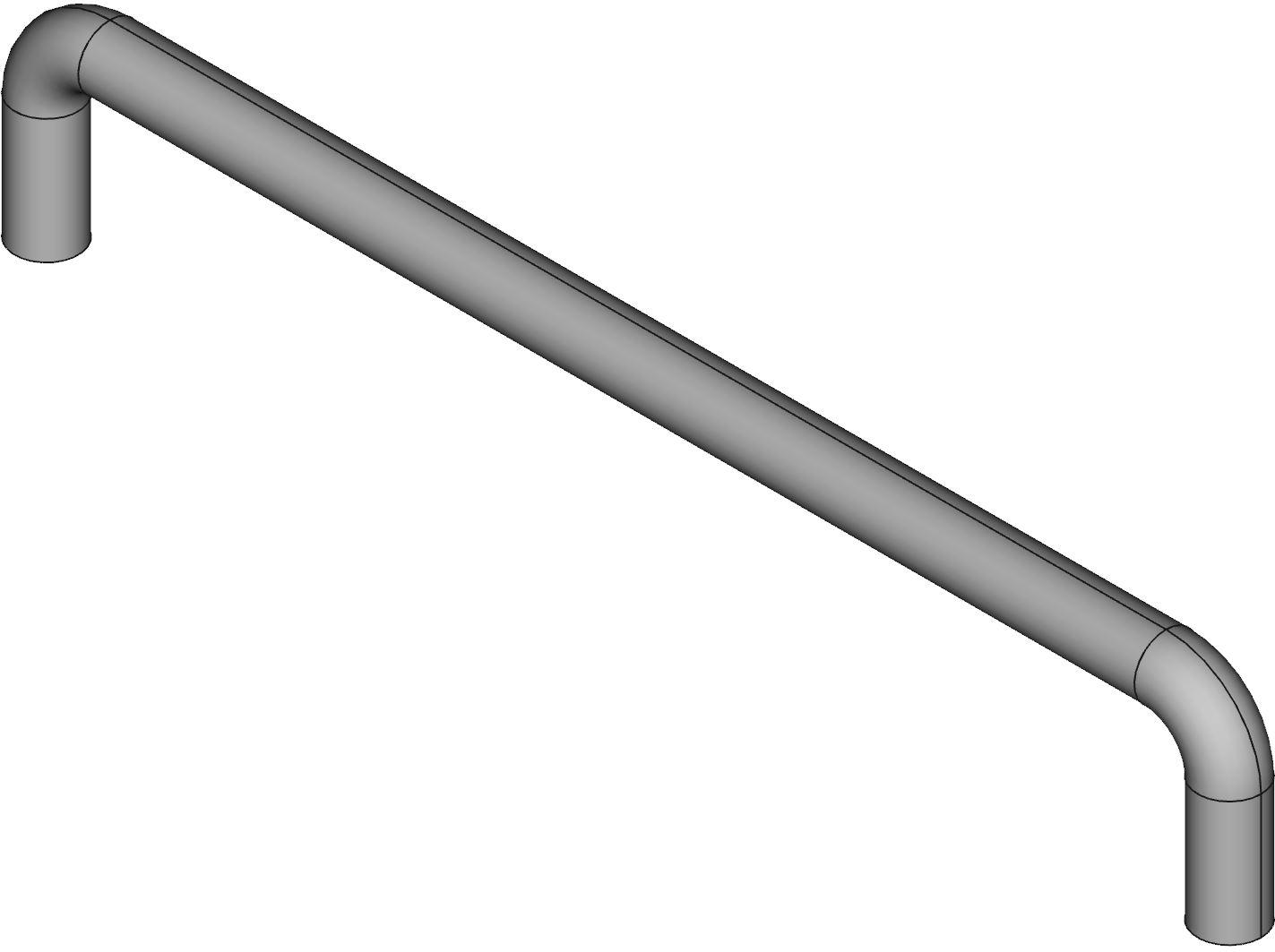 Hammond Manufacturing-1427L null Chassis Handle, Steel, Bright Chrome