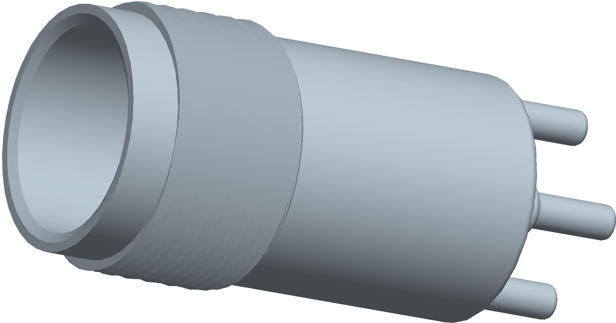 Amphenol RF-031-71063 Connector RF Conn TNC 0Hz to 11GHz 75Ohm Solder ST Thru-Hole RCP Silver
