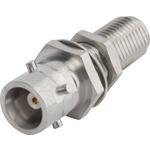 Amphenol SV Microwave-SF1187-6625 RF-Steckverbinder Conn ZMA-SMA Adapter 0Hz to 12.4GHz 50Ohm ST Panel Mount F/F Gold Over Nickel Bag