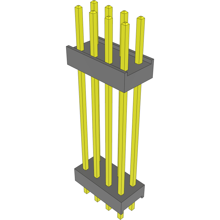 Samtec-DW-04-13-F-D-915 Steckverbinderleisten und Leiterplattenbuchsen Conn Board Stacker HDR 8 POS 2.54mm Solder ST Top Entry Thru-Hole Bulk