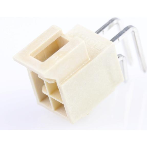 Molex-1053142504 Embases de raccordement et réceptacles PCB Nano-Fit Right-Angle Header, Through Hole, 2.50mm Pitch, Dual Row