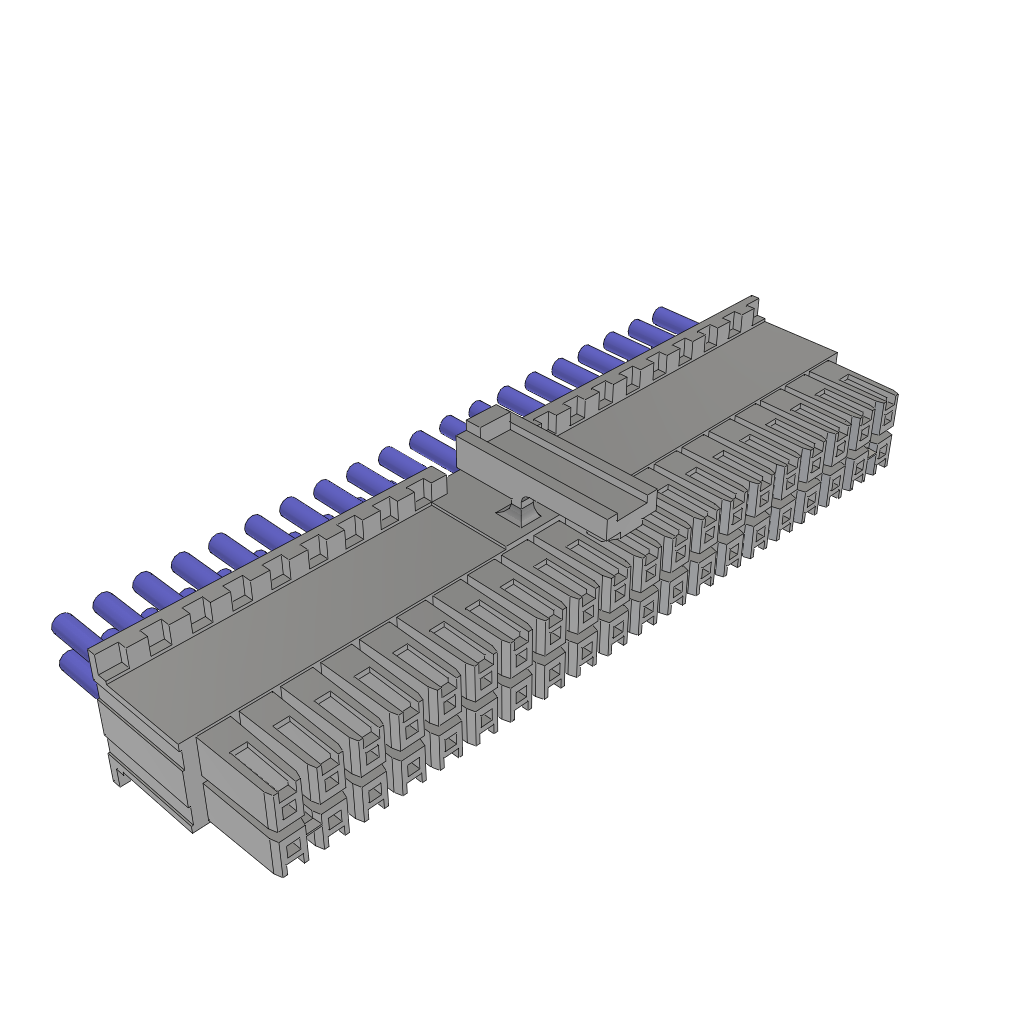 Samtec-MMSD-20-22-F-76.00-S-K Cable Assembly AC Power Cable Assembly 1.93m Power 40 POS SKT Crimp 22AWG