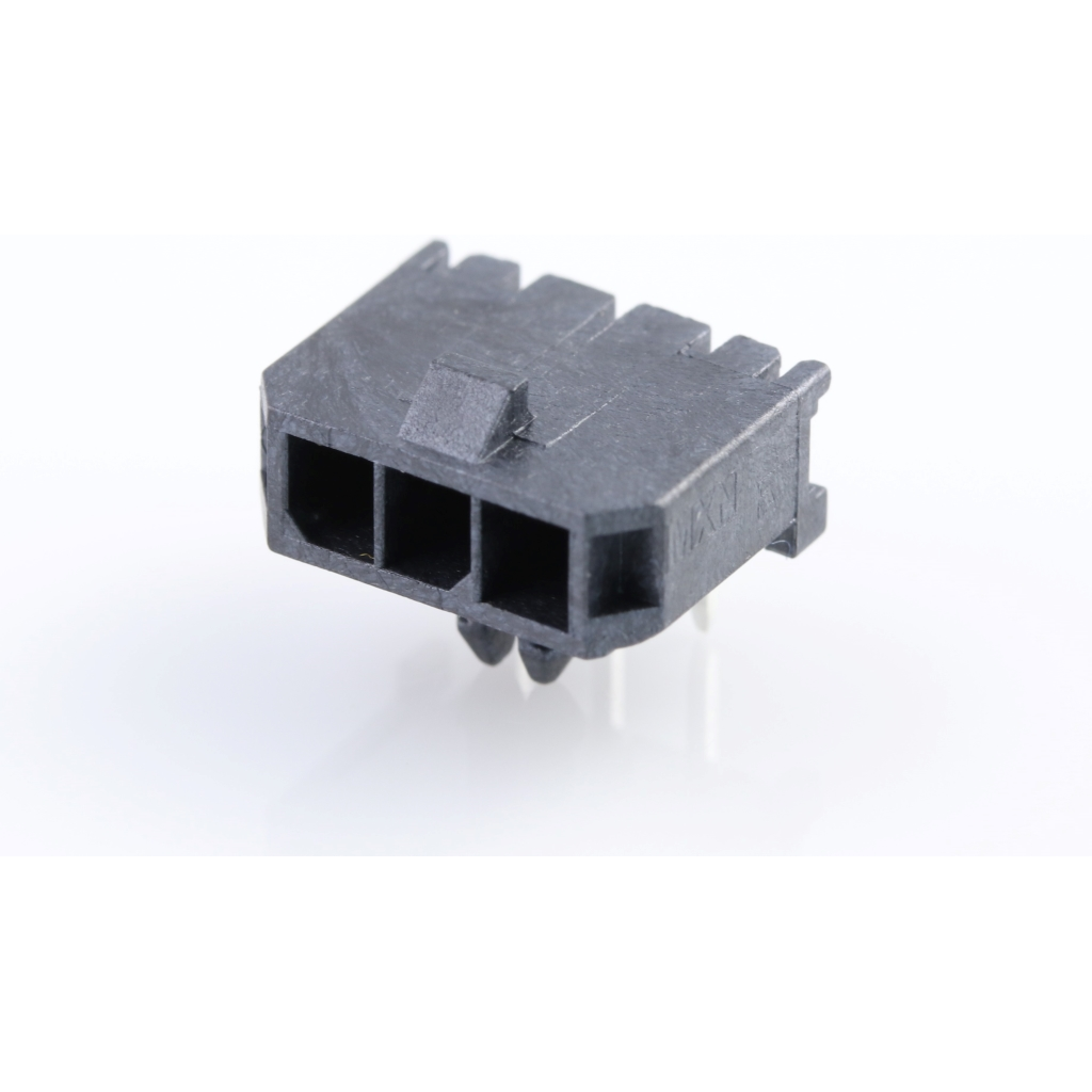 Molex-0436500602 Connector Headers and PCB Receptacles Conn Wire to Board HDR 6Power POS 3mm Solder RA Side Entry Thru-Hole Micro-Fit 3.0 Tray