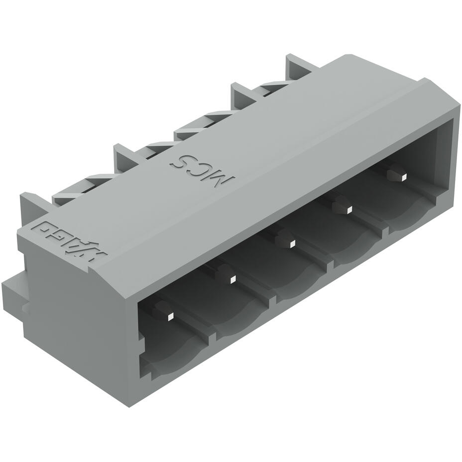 WAGO-231-435/001-000 Steckverbinderleisten und Leiterplattenbuchsen Conn Wire to Board M 5 POS 5mm Solder RA Side Entry Thru-Hole Box