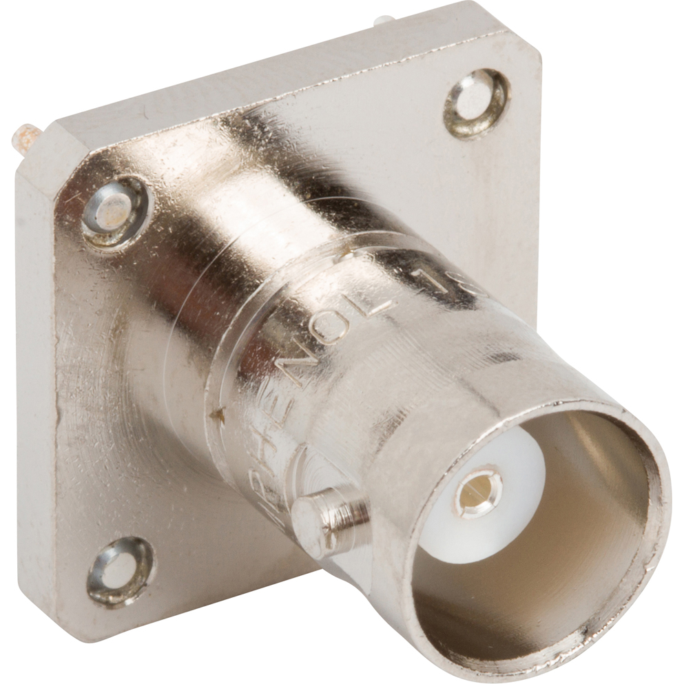 Amphenol RF-000-18225 RF-Steckverbinder Conn BNC 0Hz to 4GHz 50Ohm Solder ST Thru-Hole RCP Silver