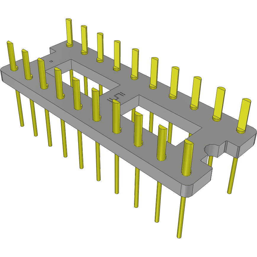 Samtec-APO-320-G-C 插座连接器 Conn DIP Adapter HDR 20 POS 2.54mm ST Thru-Hole Bulk