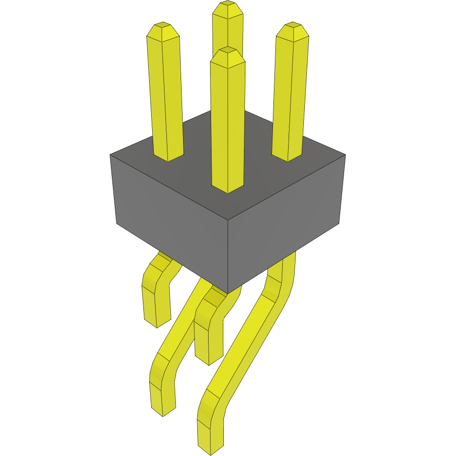 Samtec-MMT-102-01-S-DH-TR Embases de raccordement et réceptacles PCB Conn Unshrouded Header HDR 4 POS 2mm Solder RA Side Entry SMD T/R