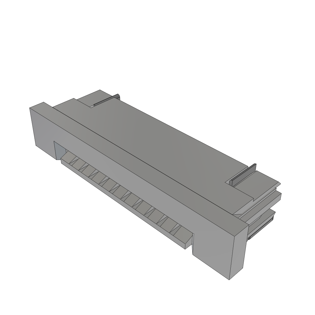 Samtec-ZF1-10-01-T-WT-TR Conector FFC-FPC Conn FFC Connector SKT 10 POS 1mm Solder RA SMD T/R