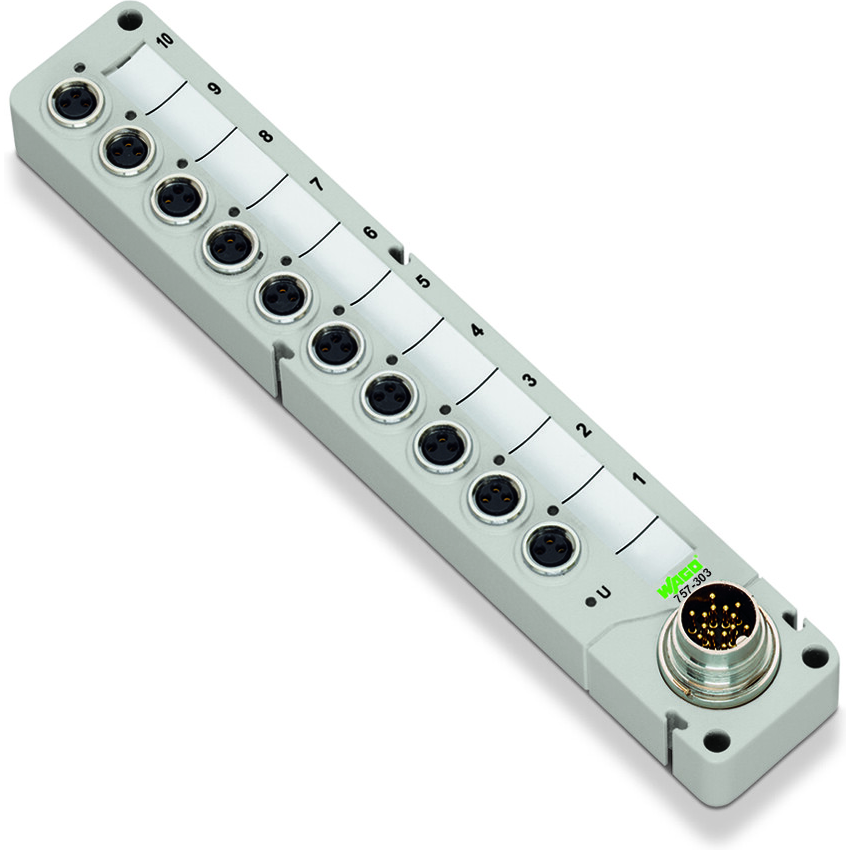 WAGO-757-343 Misc Products 4-Way, 3-Pole, M16 Connector