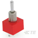 TE Connectivity-A215SYZQ04 Switch Toggle Switch Toggle (ON) ON (ON) SP3T Bat Lever Wire Lug 5A 250VAC 28VDC Panel Mount with Threads Bulk