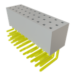 Conn Socket Strip SKT 30 POS 2.54mm Solder RA Side Entry Thru-Hole Tube