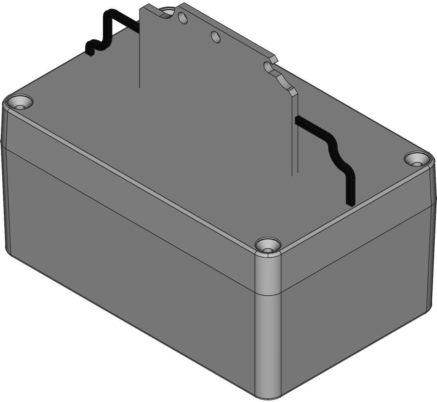 Hammond Manufacturing-1590Z120GY  Gray Die Cast Aluminum Wall Mount Watertight Enclosure