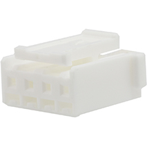 Molex-51103-1000 Einzeladersteckverbinder, Gehäuse Conn Housing F 10 POS 2.5mm Crimp ST Cable Mount White Bag