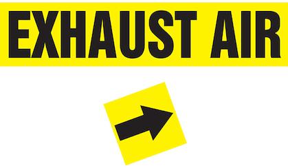 Panduit-PPMA42BYD Etiquetas Labels Pipe Marker Dura-Polyester Vinyl Gloss Black/Yellow 63.5x304.8x0.1016mm