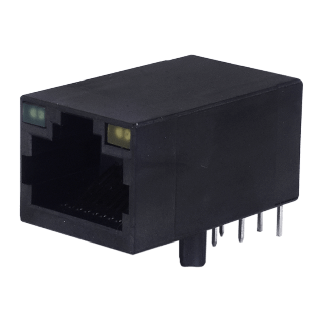 Bel-P01-0007-01 Connector Telephone and Telecom Conn RJ-45 RCP 8 POS 1.27mm Solder RA Thru-Hole 12 Terminal 1 Port