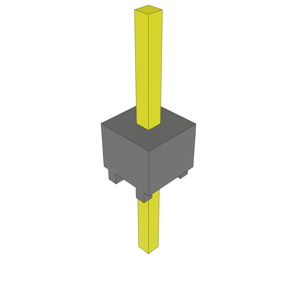 Samtec-HMTSW-101-07-T-S-170 Embases de raccordement et réceptacles PCB Conn Unshrouded Header HDR 1 POS Solder ST Top Entry Thru-Hole Bulk