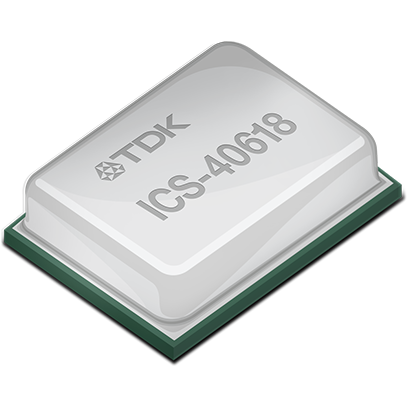 InvenSense-ICS-40618 Micrófonos Mic Omni-Directional 355Ohm -38dB Rectangle Solder Pad