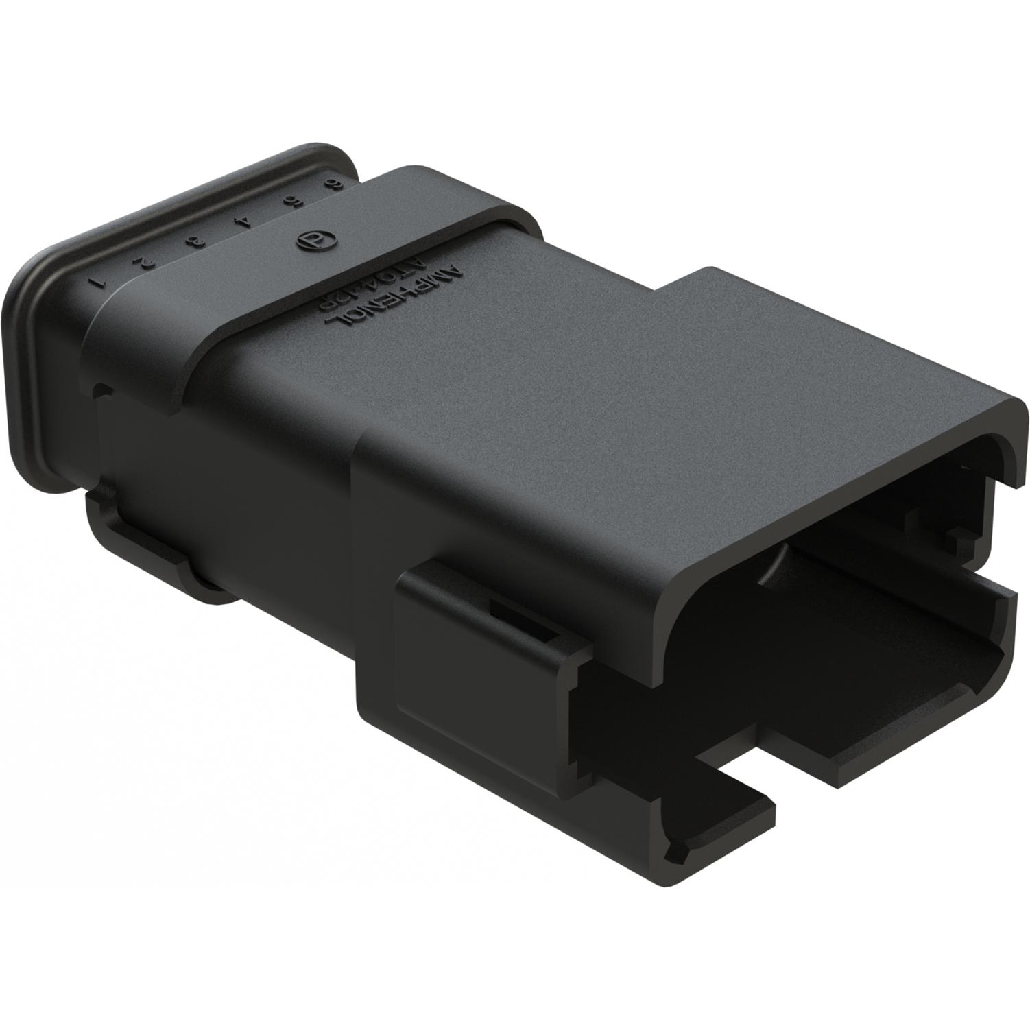 Amphenol-AT04-12PA-SRBK Custodia filo connettore dedicato Conn Housing RCP 12 POS Crimp ST Cable Mount Black