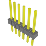 Conn Unshrouded Header HDR 6 POS 2.54mm Solder ST Top Entry Thru-Hole Bulk