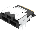 MINI SAS Right angle SMT dual key shell DIP cage length 3.4mm with cap tape and reel package