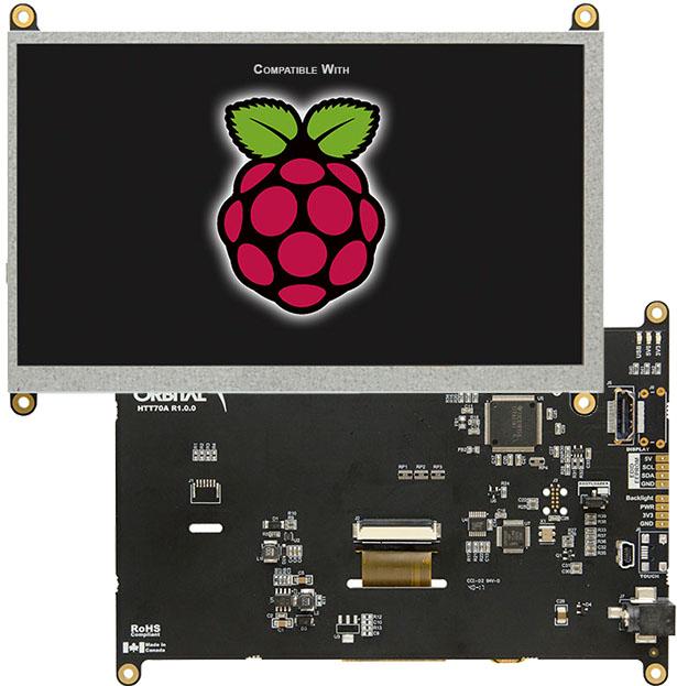 Matrix Orbital-HTT70ATPNBLMB0H6CHVPT Moduli TFT 7in TFT WVGA 800x480Pixels HDMI 520cd/m2 0°C to 70°C